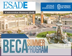 Alumno UP recibe Beca Summer Program de ESADE - España 